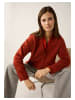 More & More softer, sportiver Cardigan in chilli orange