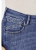 Paddock's 5-Pocket Jeans LUCY in dark blue with handwork and 3D pleats
