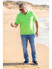 Men Plus Poloshirt in dunkle aprikose