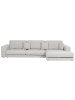 Beliani Ecksofa LOFOTEN in Grau/Schwarz - (W) 350 x (H) 86 x (L) 187 cm linksseitig