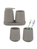 eluno Bad-Accessoires Set TESERO 5tlg. ca. 8,5 x 12 x 9 cm (B/H/T)