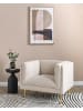 Beliani Sessel MOEN in Beige/Gold - (W) 87 x (H) 72 x (L) 75 cm