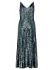 Vera Mont Abendkleid mit Pailletten in Grey Olive