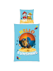 COFI 1453 Paw Patrol Bettwäsche 135 x 200 cm Baumwolle Kinder Bettset 2 teilig in Blau