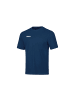 Jako Sport T-Shirt aus Bio-Baumwolle mit Rippkragen in Blau