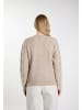 DreiMaster Damen Strickpullover in Beige Braun Melange