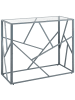 Beliani Konsolentisch ORLAND in Silber/Transparent - (W) 100 x (H) 85 x (L) 40 cm