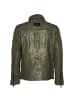 Roberto Geissini Sharok Lederjacke Khaki