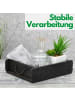 Novaliv Novaliv Holzkiste Vintage Schwarz 30 x 25 x 8 cm Alte Ziegelform Holz in Schwarz