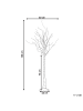 Beliani LED Deko LAPPI in Weiß - (W) 40 x (H) 190 x (L) 40 cm