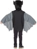 Rubie`s Kostüm Fledermaus, grauen Flügel, Kapuze mit Fledermausohren, Größe 92