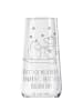 Mr. & Mrs. Panda Sektglas mit Gravur Einhorn Schneemann mit Spruch in Transparent
