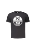 North Sails Schwarzes Baumwoll-T-Shirt