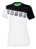 erima 5-C T-Shirt in weiss/schwarz/dunkelgrau