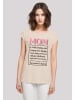 F4NT4STIC T-Shirt Muttertag Pink Unconditional Love Family in Whitesand