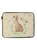 Mr. & Mrs. Panda Hülle Laptop Hase Sitzen ohne Spruch in Blumig