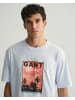 Gant Washed Graphic T-Shirt in Blau