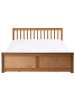 Beliani 7-tlg Doppelbett OLENDON in Braun