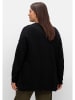 sheego Pullover in schwarz