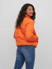 Vila Kurze Puffer Stepp Jacke mit Stehkragen VITATE in Orange