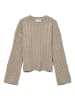 Vero Moda Strickpullover in Natural Melange