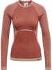 Hummel T-Shirt L/S Hmlclea Seamless Tight T-Shirt Ls in WITHERED ROSE/ROSE TAN MELANGE