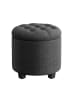 SONGMICS Sitzhocker Maceo in Dunkelgrau - (B)45 x (H)44.5 x (T)45 cm