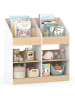 COSTWAY Bücherregal Kinder 80 x 29,5 x 80 cm in Weiß