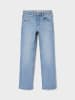 name it Straight Leg Denim Jeans mit verstellbarem Bund NKMSILAS in Hellblau