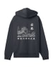 F4NT4STIC Oversized Hoodie Kanagawa Welle Golden Gai in schwarz