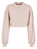 Urban Classics Urban Classics Damen Ladies Cropped Small Embroidery Terry Crewneck in pink