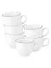 Seltmann Weiden 6er Set Kaffeetassen Lido Black Line in 220 ml in weiß