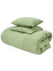 Beliani 3-tlg Bettwäsche-Set SUMNER in Grün
