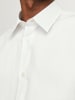 Jack & Jones Elegantes Business-Hemd Langarm mit Knopfleiste in Weiß