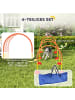 Pawhut Hunde Agility Set Orange+Gelb Kunststoff