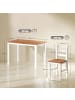 HOMCOM Essgruppe in Braun & Weiß 108L x 65B x 75H cm