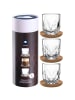 LEONARDO 3er Set Kaffee-Set mit Untersetzer Gocce 220 ml transparent in transparent