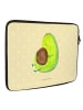 Mr. & Mrs. Panda Laptop Tasche Avocado Pfeifen ohne Spruch in Gelb Pastell
