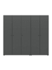 ebuy24 Kleiderschrank Darwin Anthrazit 200 x 51 cm