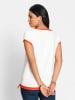 WITT WEIDEN Shirt in ecru-orange-bedruckt