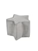 roba Lil Sofa' Stern-Hocker, bequem, Pouf mit grauem Samtstoff