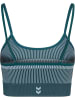 Hummel Sport-BH "Yoga Seamless Low Support Bra" in Blau