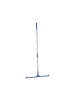 relaxdays Wasserschieber in Silber/ Blau - (B)52 x (H)84–135 cm