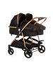 Chipolino Geschwisterkinderwagen Duo Smart in schwarz