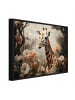 WALLARENA Bild mit Rahmen Kinder in Beige
