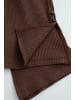 Coccodrillo Gerippte Leggings mit langem Hosenbein in braun