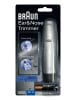 Braun Trimmer fürs Gesicht "Ohr-/Nasenhaartrimmer EN 10" in Silber