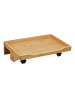 relaxdays Nachttisch klemmbar in Natur - (B)36 x (H)9 x (T)25,5 cm