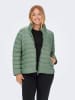 ONLY Carmakoma Wattierte Puffer Stepp Übergangsjacke Plus Size Übergrößen in Grün