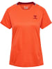 Hummel Hummel T-Shirt Hmlongrid Multisport Damen Atmungsaktiv Leichte Design Schnelltrocknend in NASTURTIUM/RHUBARB
